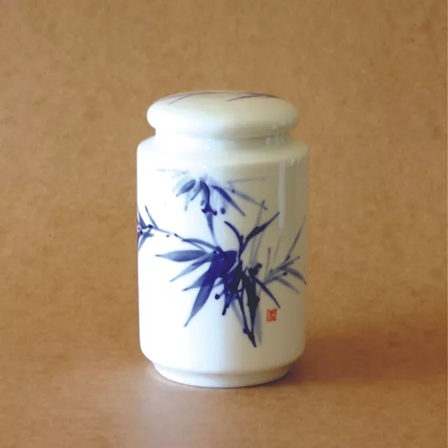 Teaware The Tea Shoppe | Bamboo Painting Tea Canister