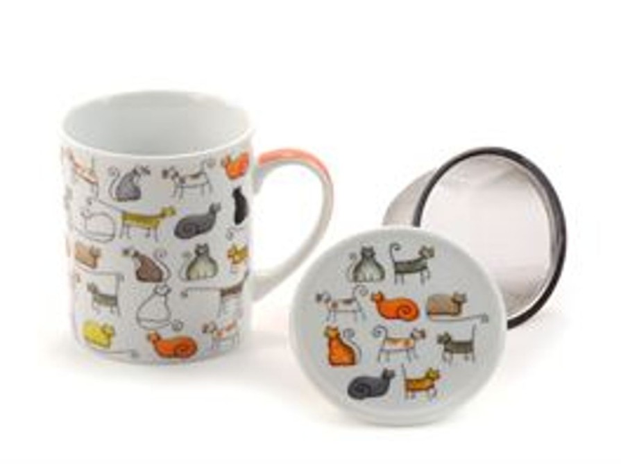 Teaware The Tea Shoppe | Cat Tea Mug W/Infuser