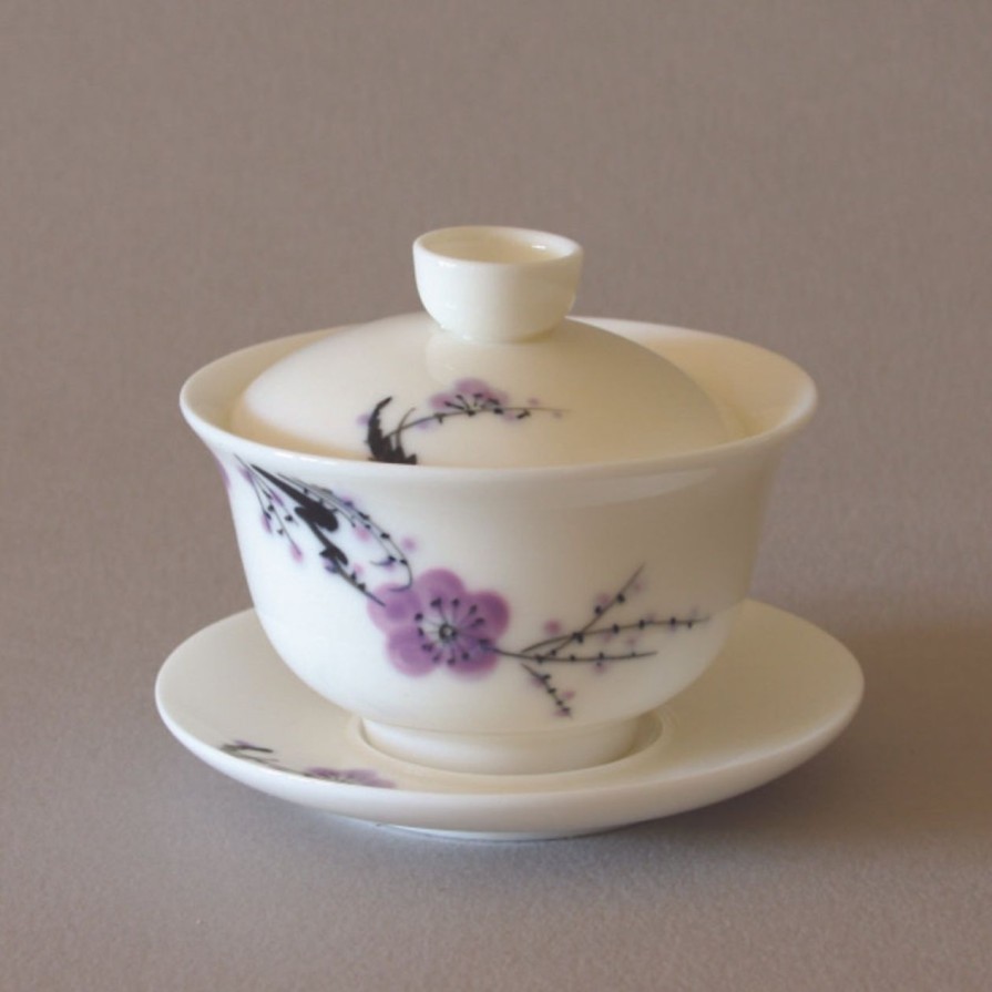 Teaware The Tea Shoppe | Hand-Painted Gaiwan Plum