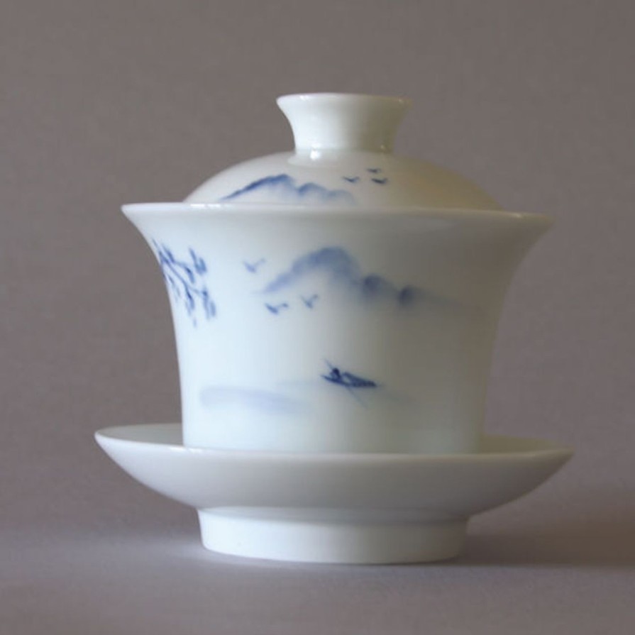 Teaware The Tea Shoppe | Hand-Painted Gaiwan Sansui Land