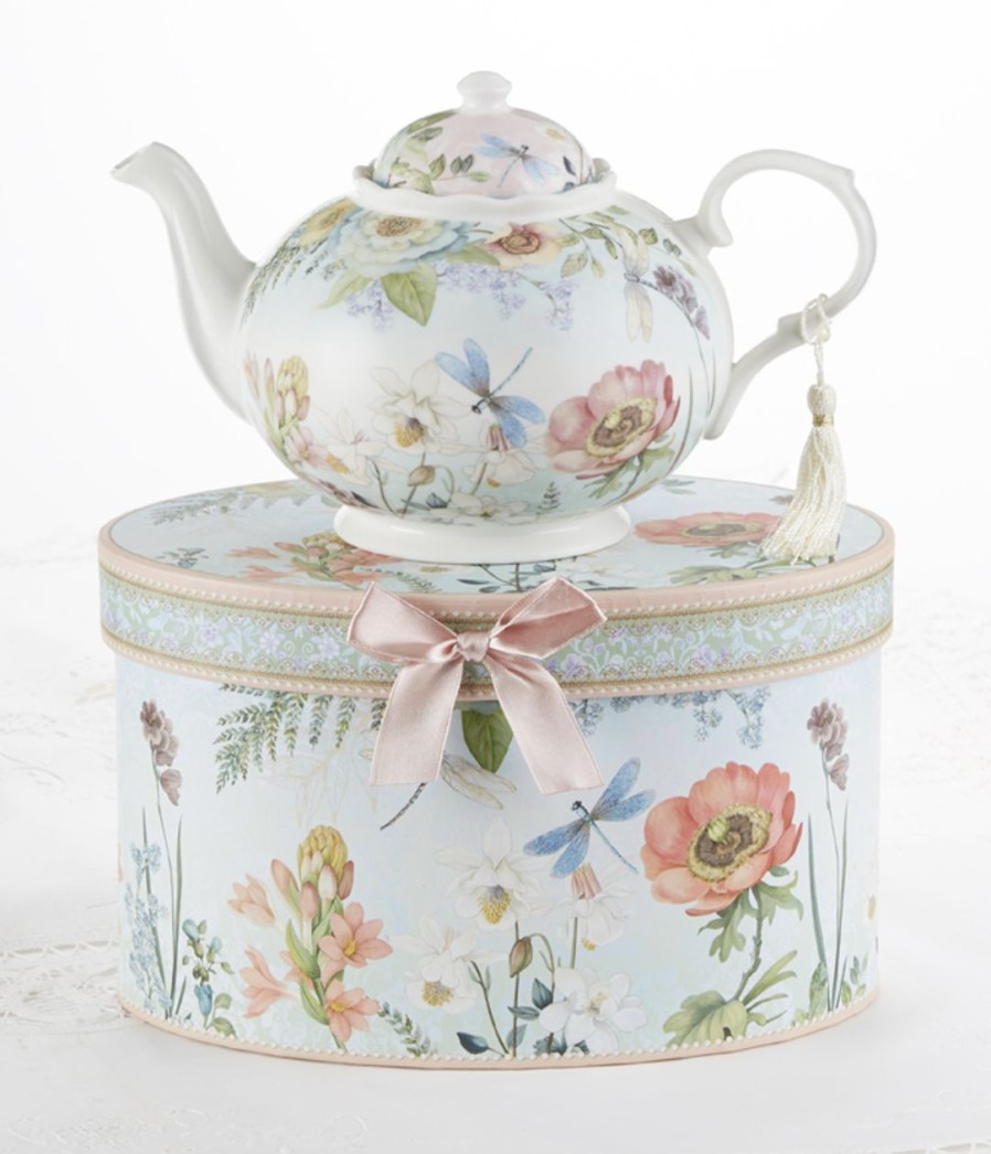 Teaware The Tea Shoppe | Dragonfly Porcelain Teapot